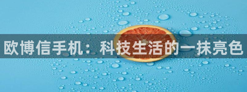 大满贯体育游戏：欧博信手机：科技生活的一抹亮色